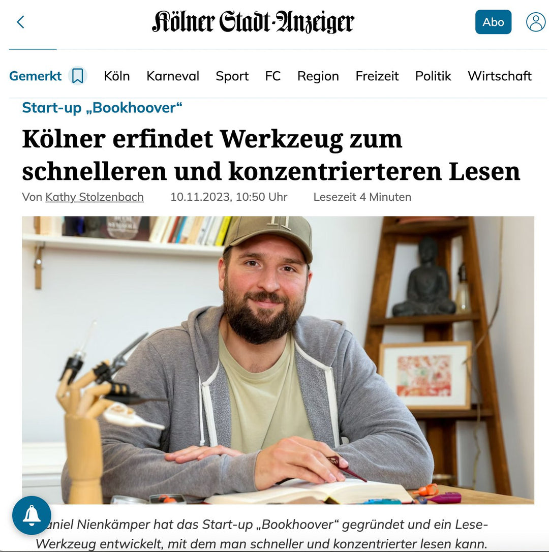 Wir sind in der Zeitung! - Bookhoover®